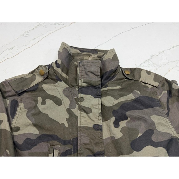 Love Tree Womens Camo Utility Field Jacket Green Cotton XL - Picture 5 of 8